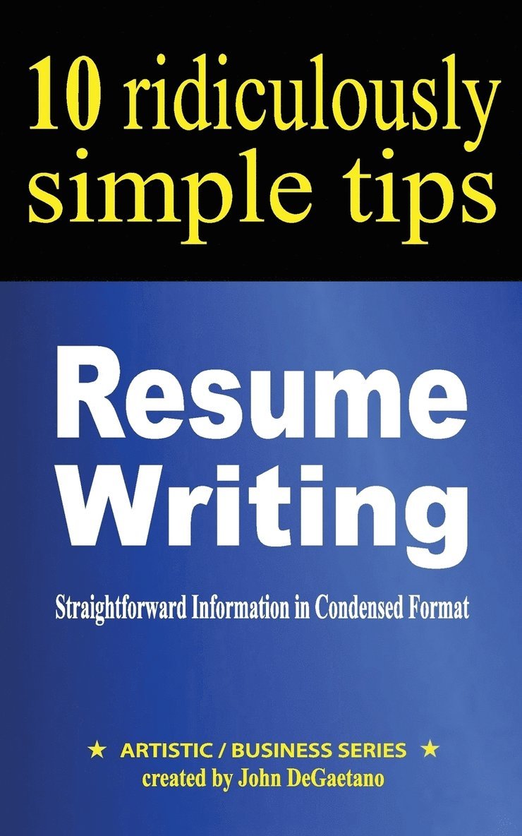 Resume Writing 1