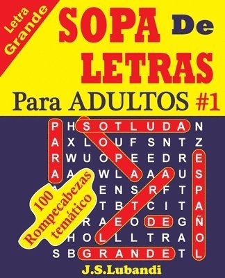 SOPA De LETRAS Para ADULTOS 1