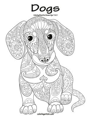 bokomslag Dogs Coloring Book for Grown-Ups 1 & 2