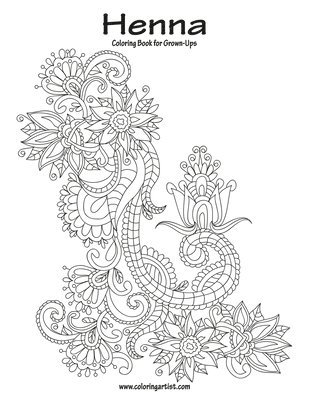 bokomslag Henna Coloring Book for Grown-Ups 1