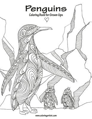 bokomslag Penguins Coloring Book for Grown-Ups 1