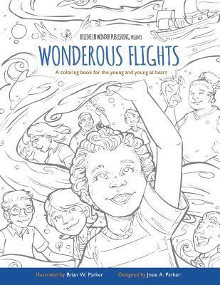 bokomslag Wonderous Flights: A coloring book for the young and young at heart