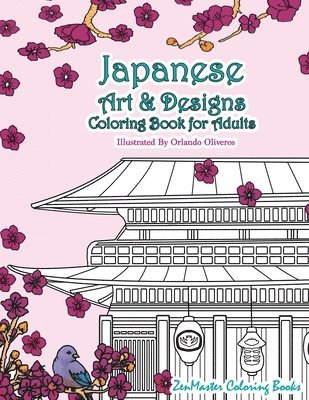 Japanese Art and Designs Coloring Book For Adults