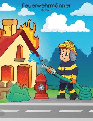bokomslag Feuerwehrmänner-Malbuch 1