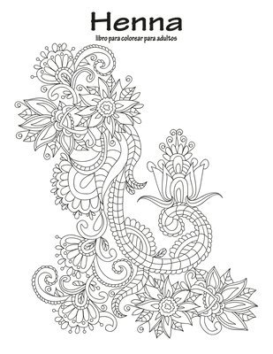 bokomslag Henna libro para colorear para adultos 1