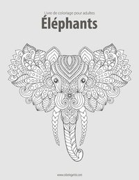 bokomslag Livre de coloriage pour adultes Elephants 2