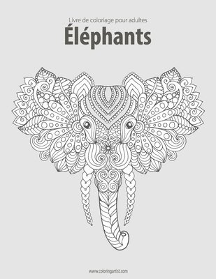 Livre de coloriage pour adultes Elephants 2 1