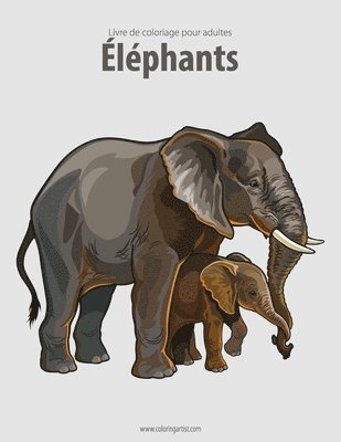 Livre de coloriage pour adultes Elephants 1 & 2 1