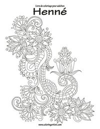 bokomslag Livre de coloriage pour adultes Henné 1