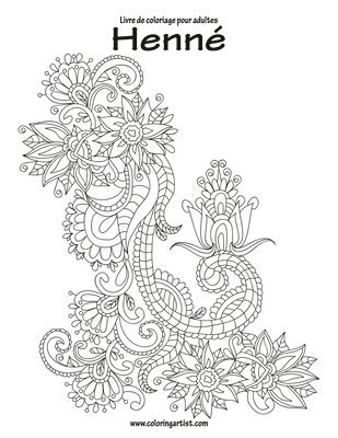 bokomslag Livre de coloriage pour adultes Henné 1