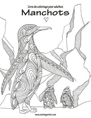 bokomslag Livre de coloriage pour adultes Manchots 1