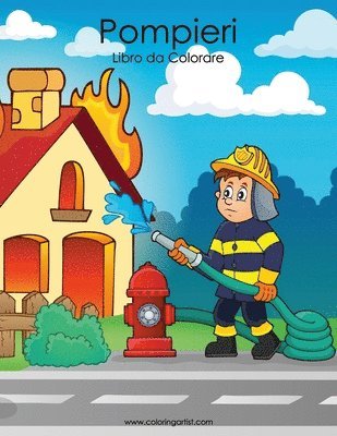 bokomslag Pompieri Libro da Colorare 1