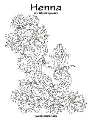 bokomslag Henna Libro da Colorare per Adulti 1