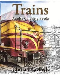 bokomslag Trains Adults Coloring Book: Transportation Coloring Book