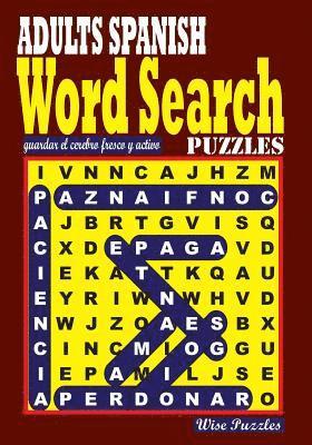 ADULTS SPANISH Word Search Puzzles 1