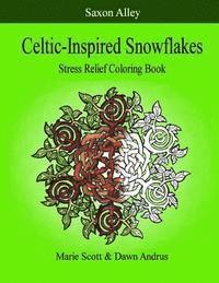 Celtic-Inspired Snowflakes: Stress Relief Coloring Book
