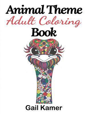 Animal Theme Adult Coloring Book 1