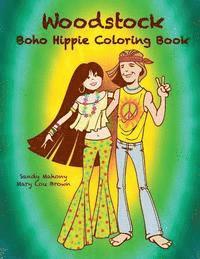 bokomslag Woodstock Boho Hippie Coloring Book