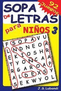 bokomslag Sopa de Letras para Niños 3