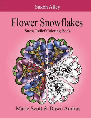 bokomslag Flower Snowflakes: Stress Relief Coloring Book