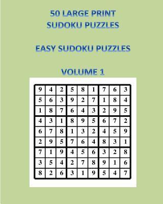 Valerie de Armas - 50 Large Print Sudoku Puzzles Volume 1: Easy Sudoku Puzzles, Häftad