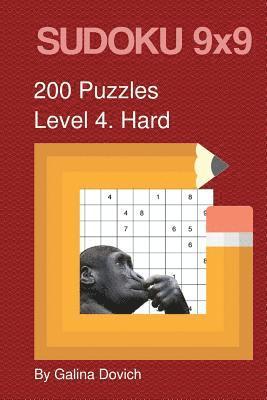SUDOKU 9x9 200 Puzzles: Level 4. Hard