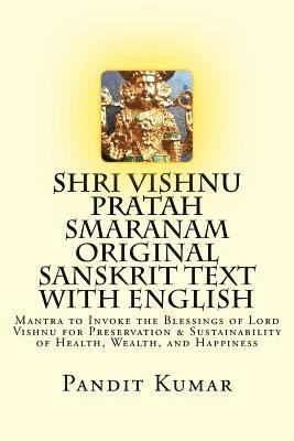 bokomslag Shri Vishnu Pratah Smaranam Original Sanskrit Text with English