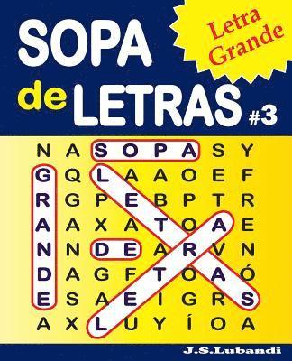 bokomslag SOPA de LETRAS #3 (Letra Grande)