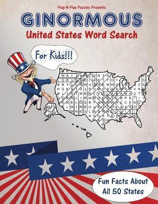 Plug-N-Play Puzzles - Ginormous United States Word Search, Häftad