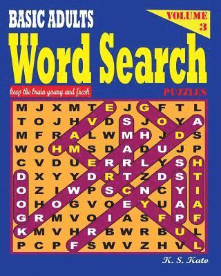 bokomslag BASIC ADULTS Word Search Puzzles, Vol 3