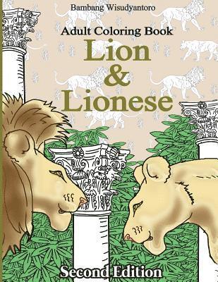 Lion and Lionese: Adult Coloring Book 1