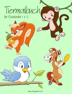 bokomslag Tiermalbuch für Kleinkinder 1 & 2