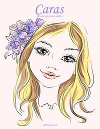 bokomslag Caras libro para colorear para adultos 4