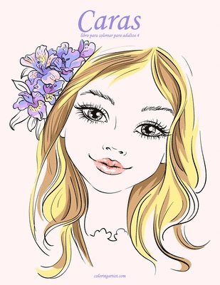 bokomslag Caras libro para colorear para adultos 4