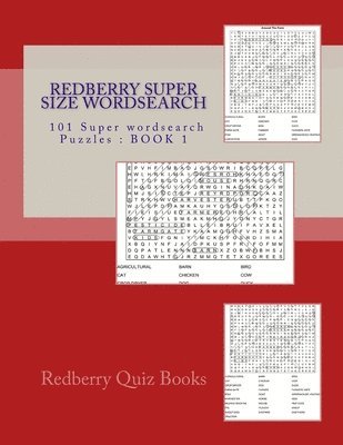 bokomslag Redberry Super Size Wordsearch: 101 Super Wordsearch Puzzles