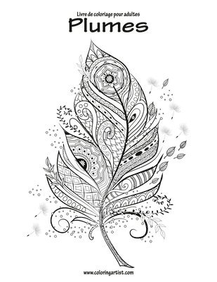 bokomslag Livre de coloriage pour adultes Plumes 1