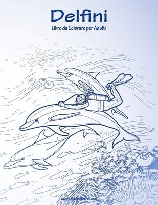bokomslag Delfini Libro da Colorare per Adulti 1