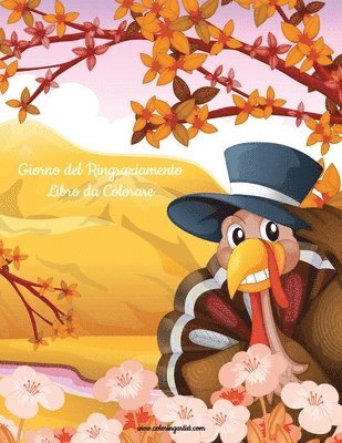 bokomslag Giorno del Ringraziamento Libro da Colorare 1