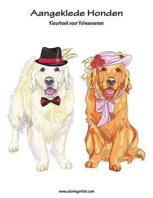 bokomslag Aangeklede Honden Kleurboek voor Volwassenen 1