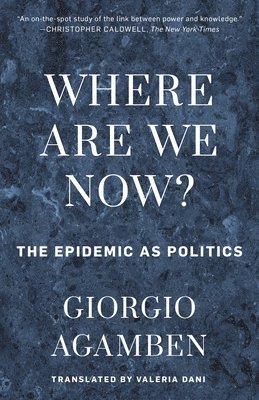 bokomslag Where Are We Now?: The Epidemic as Politics