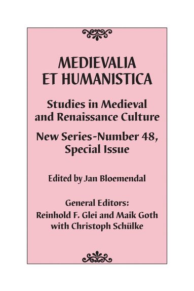 bokomslag Medievalia et Humanistica, No. 48