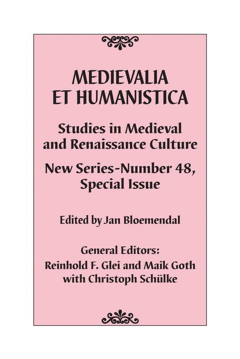 Reinhold F. Glei, Maik  Goth, Maik Goth, Reinhold F Glei - Medievalia et Humanistica, No. 48, Inbunden