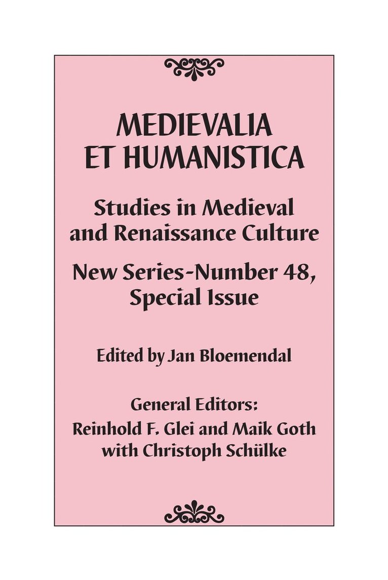 Medievalia et Humanistica, No. 48 1