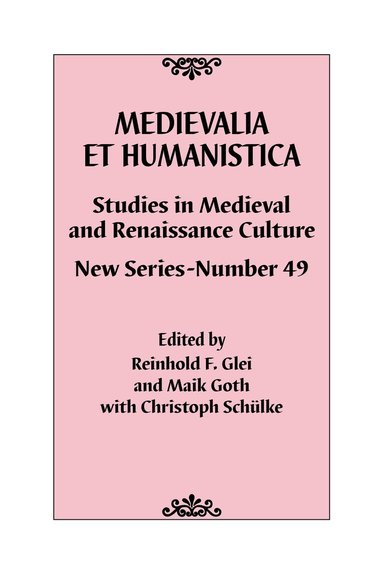 bokomslag Medievalia et Humanistica, No. 49