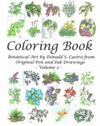 bokomslag Botanical Art Coloring Book - Volume 2: from Original Pen & Ink Drawings
