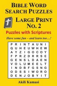 bokomslag Bible Word Search Puzzles, Large Print No. 2: 50 Puzzles with Scriptures