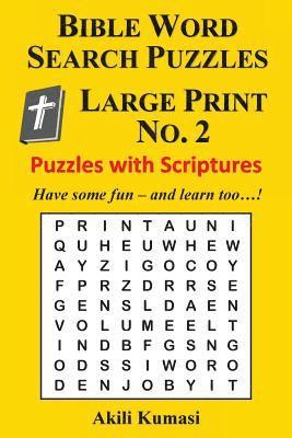 bokomslag Bible Word Search Puzzles, Large Print No. 2: 50 Puzzles with Scriptures