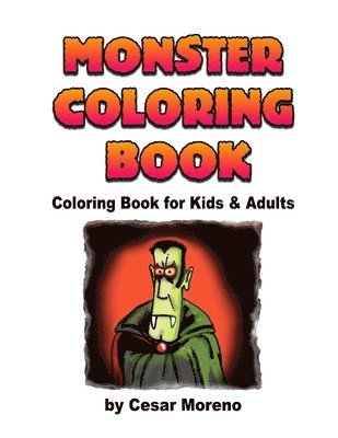 Cesar Moreno - Monster Coloring Book, Häftad