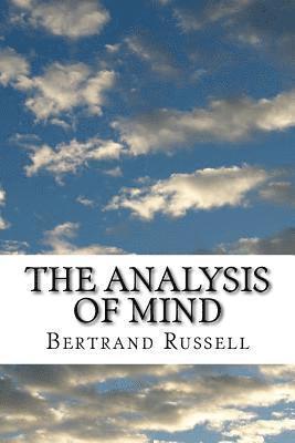 The Analysis of Mind 1