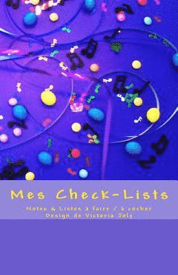 bokomslag Mes Check-Lists: Notes & Listes a faire / a cocher - Design Violet